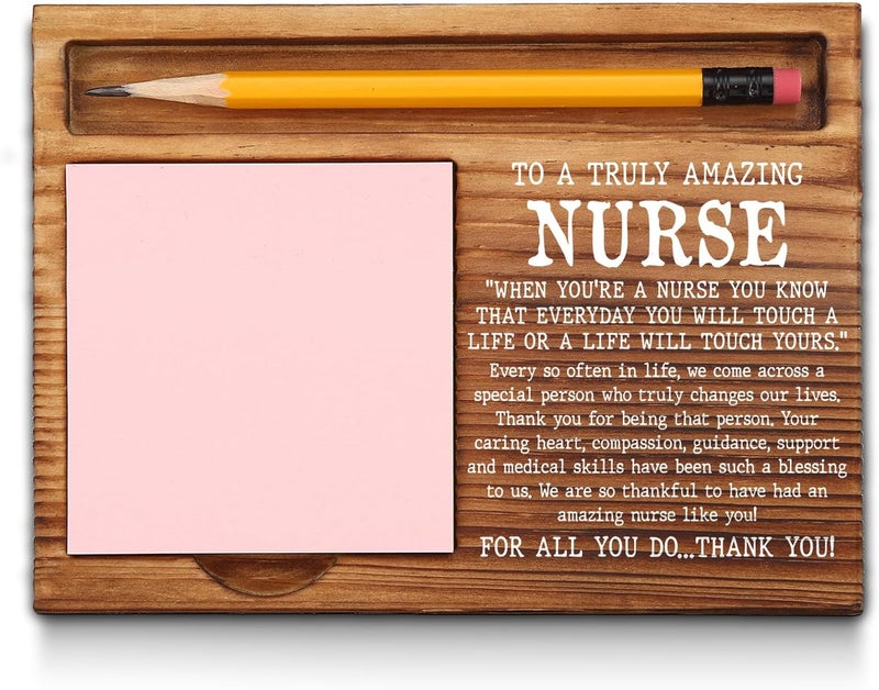 akeke Nurse Sticky Note Holder, Thank You Nurse Gifts, Nurse Appreciation Gifts, Nurse Station Office Desk Self-Stick Note Pad Holders GSH333 - Image 1